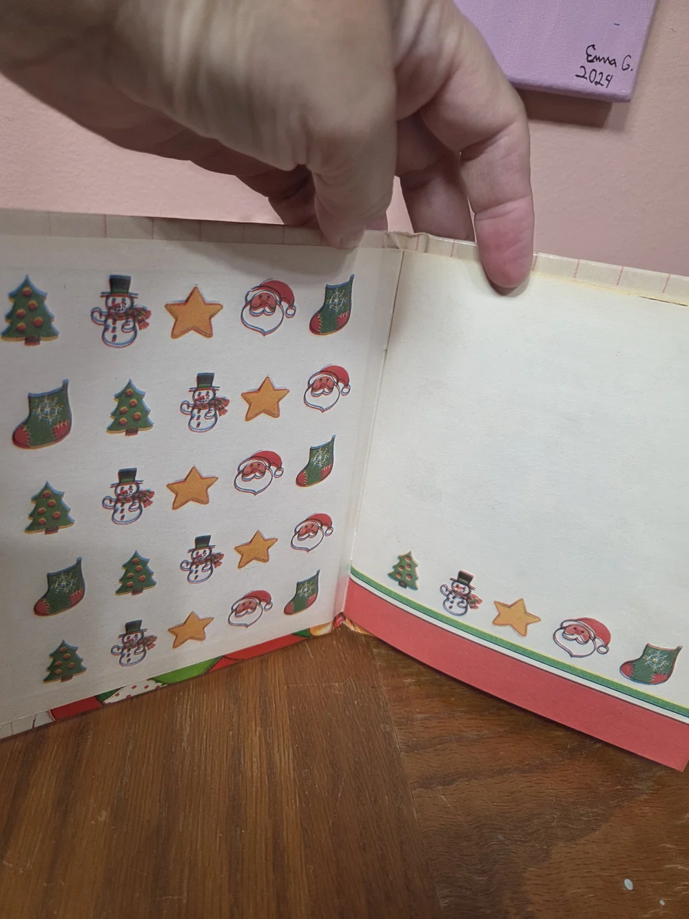 Santa Has the Sniffles! Kids Learning Book - Red & Green